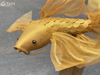 Mô hình cá chép decor Mini [Dáng thon - Nhiều màu] D45cm TCV-CA-06